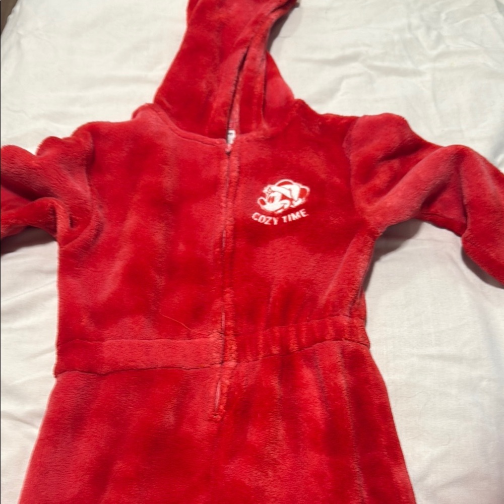 Disney Red Hooded Onesie by Gap